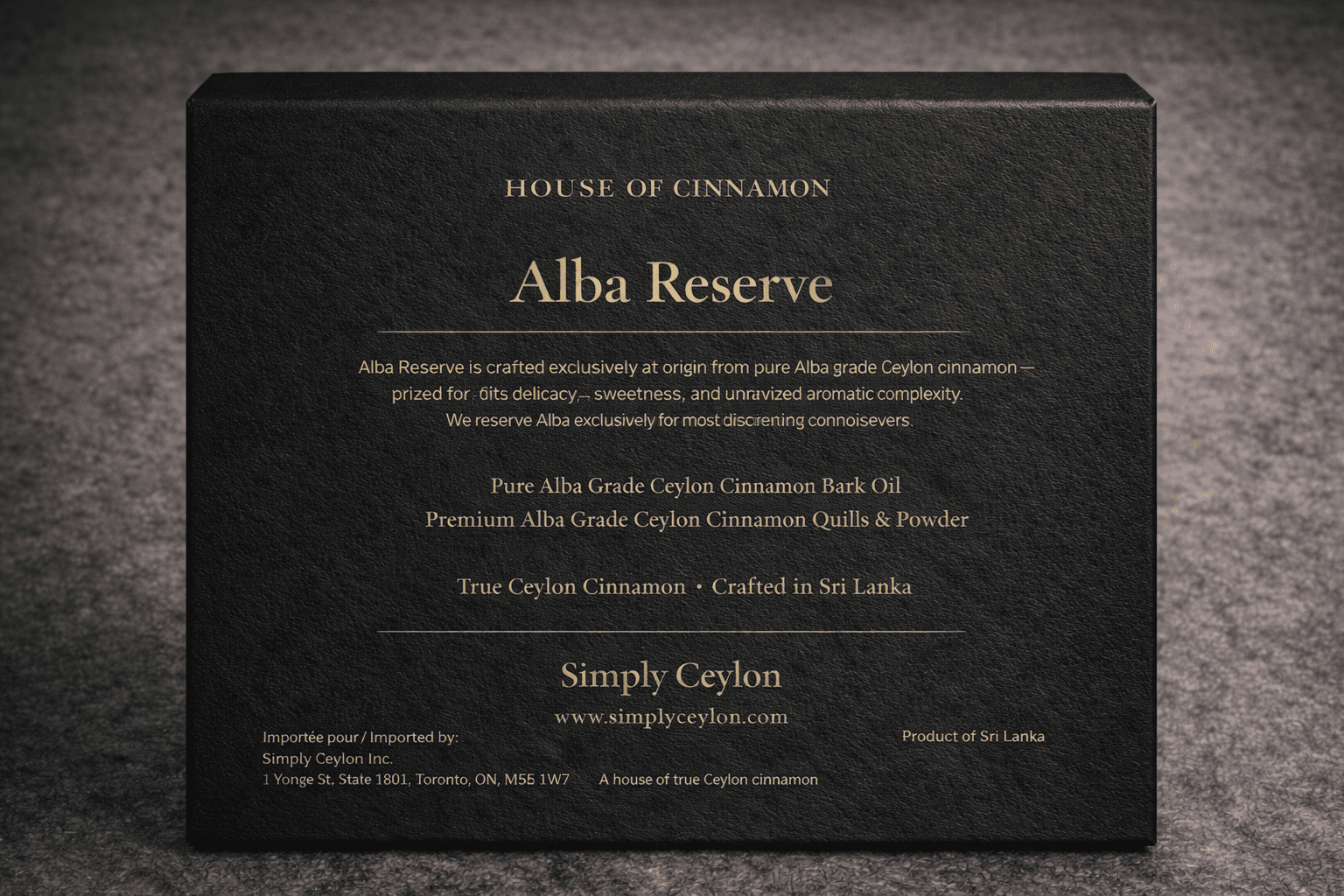 Alba Reserve — box exterior